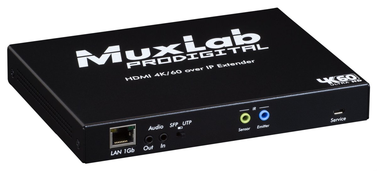 MuxLab 500766 HDMI 4K/60 KVM over IP Transceiver 10Gb, UTP - view 3