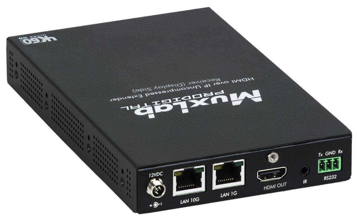MuxLab 500768 HDMI over IP Uncompressed Receiver, 4K/60 - view 3