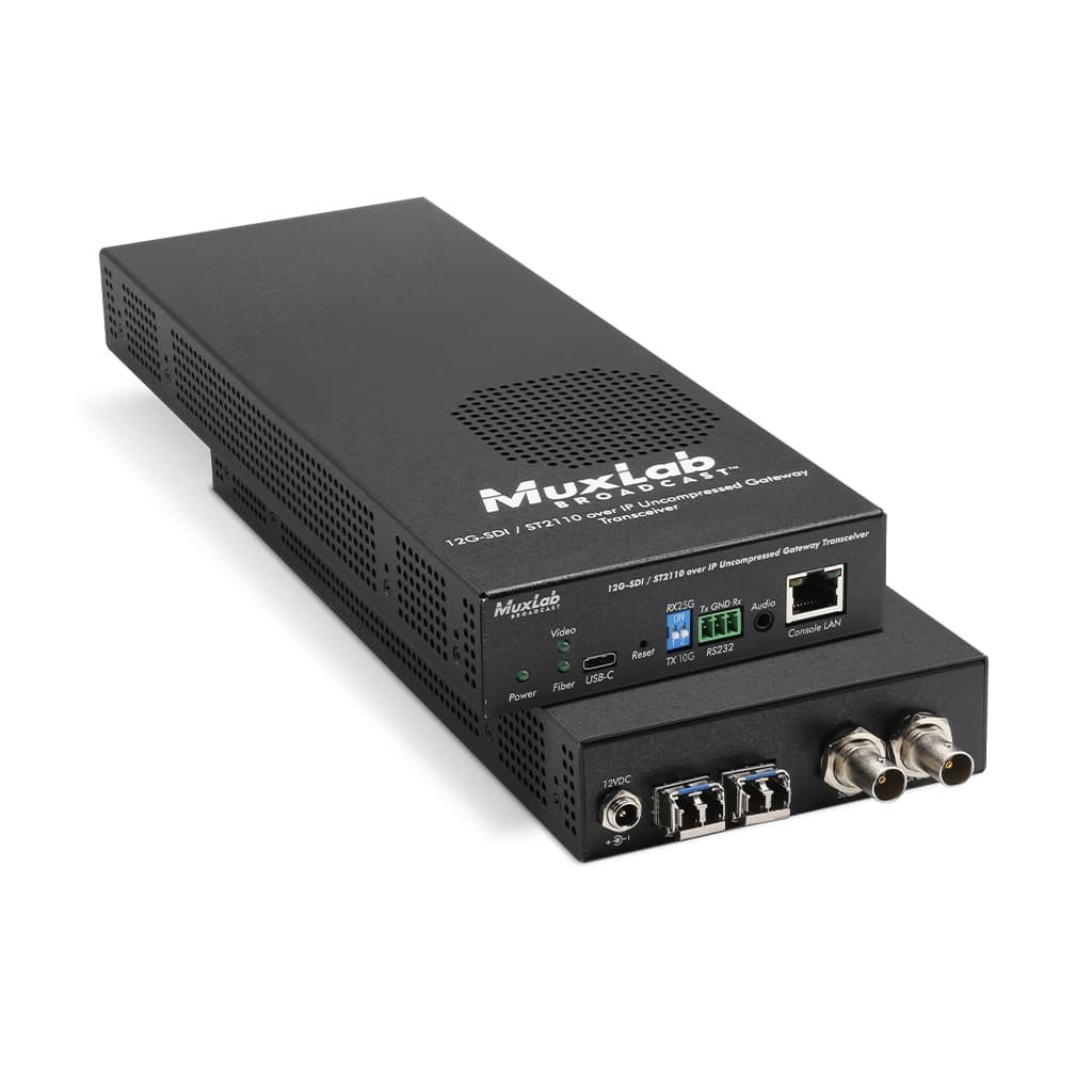 MuxLab 500775 12G-SDI/ST2110 over IP Gateway TRX
