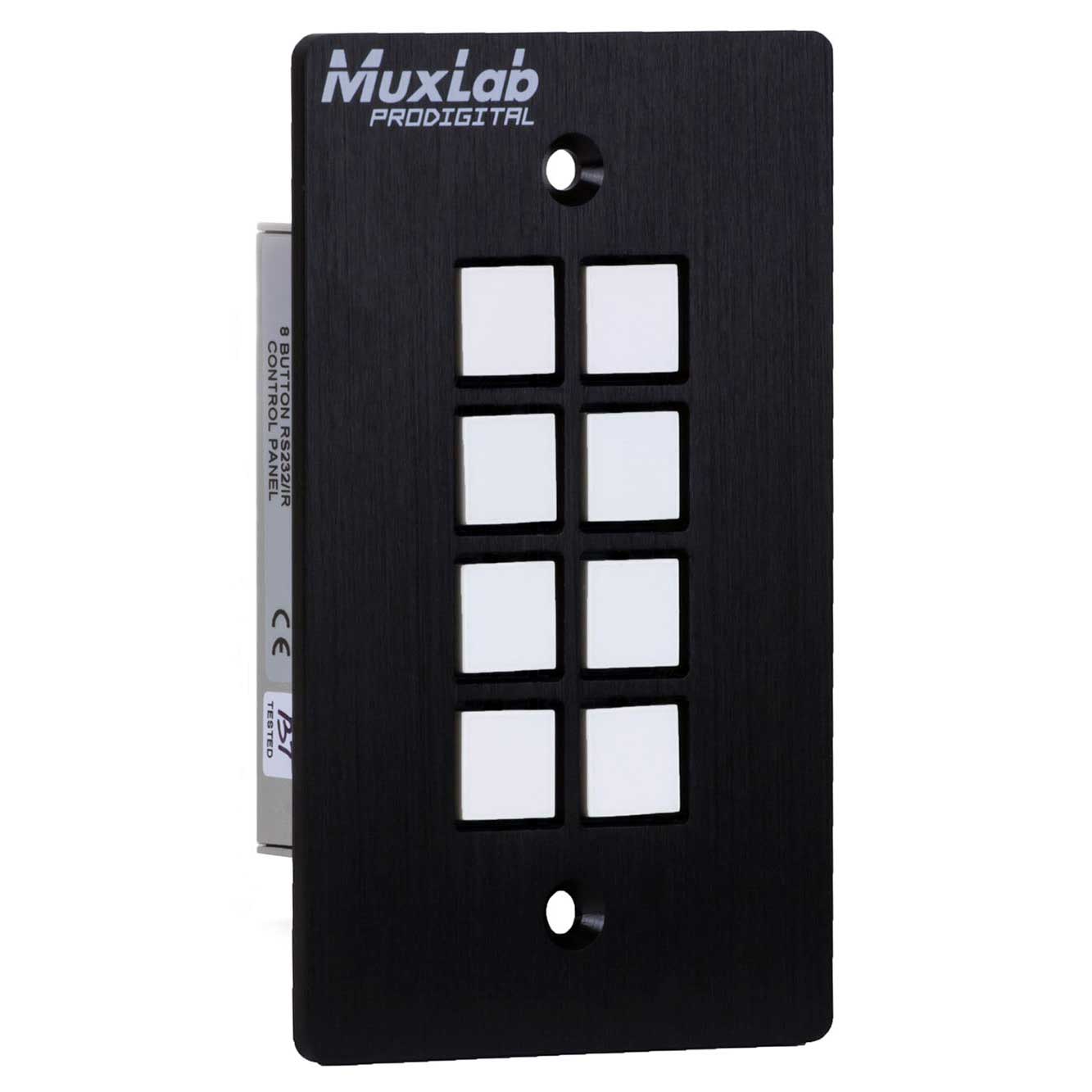 MuxLab 500816 8 Button IP PoE Control Panel - view 2