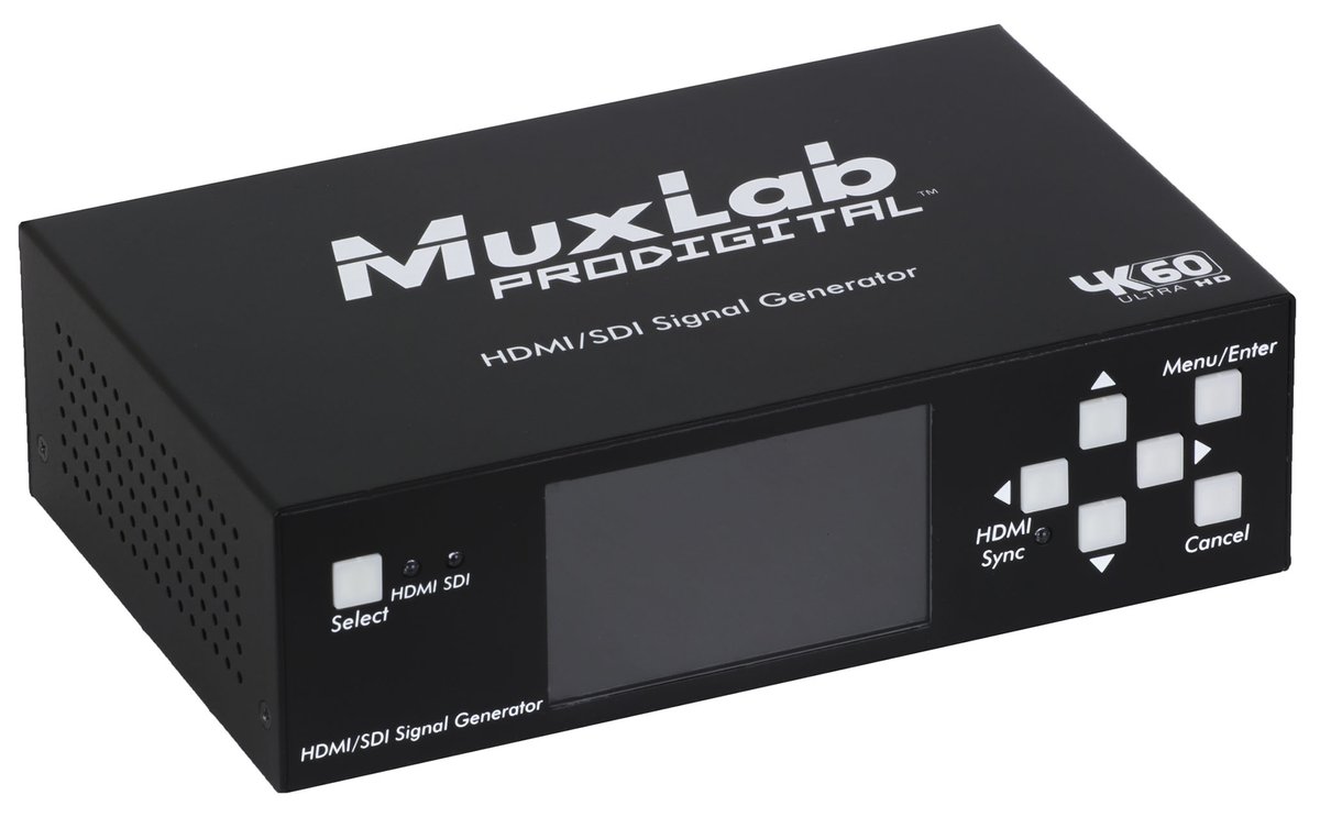 MuxLab 500830 HDMI 2.0/3G-SDI Signal Generator - view 2