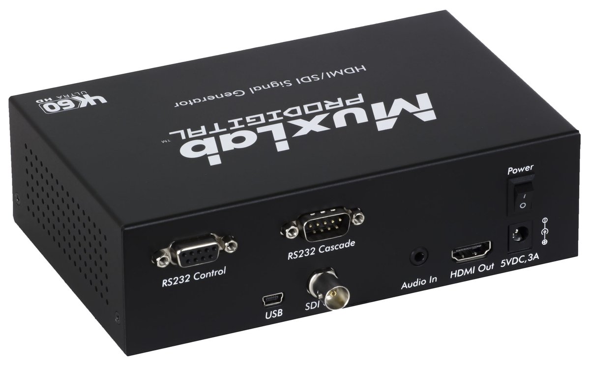 MuxLab 500830 HDMI 2.0/3G-SDI Signal Generator - view 3