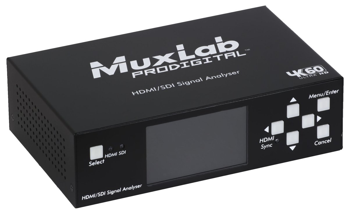 MuxLab 500831 HDMI 2.0/3G-SDI Signal Analyzer - view 2