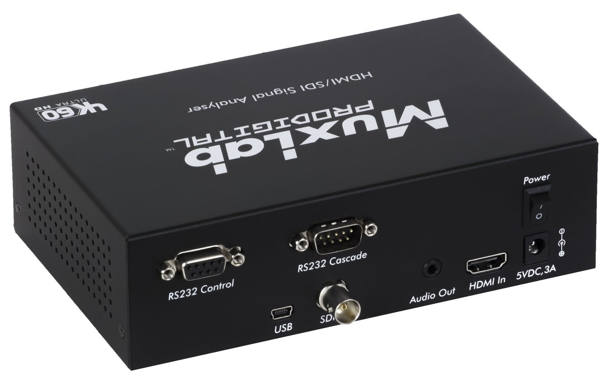 MuxLab 500831 HDMI 2.0/3G-SDI Signal Analyzer - view 3