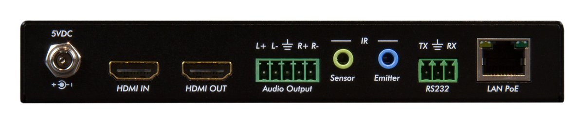 MuxLab 500850 KVM HDMI over IP PoE Receiver Deluxe,4K/30 - view 3