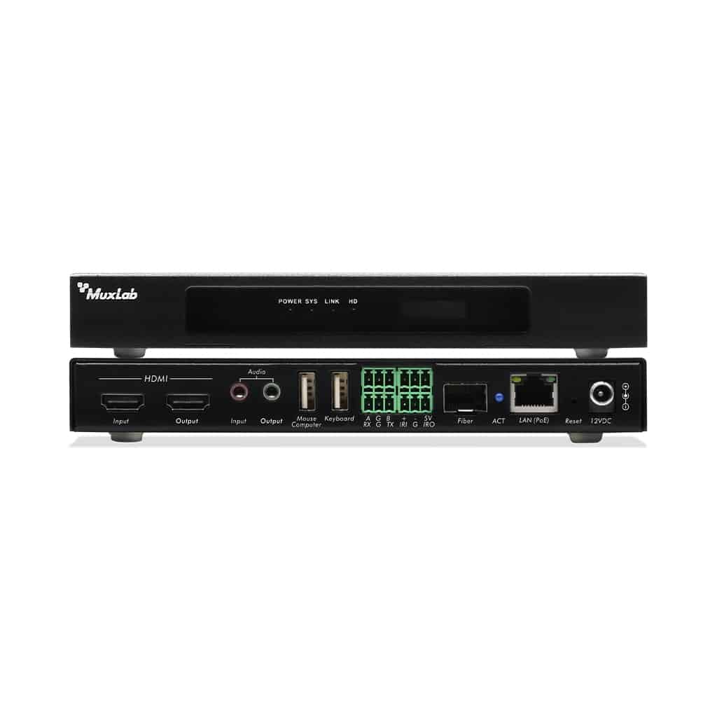 MuxLab 500862 HDMI over IP PoE Workstation Transceiver, 4K30 - view 4