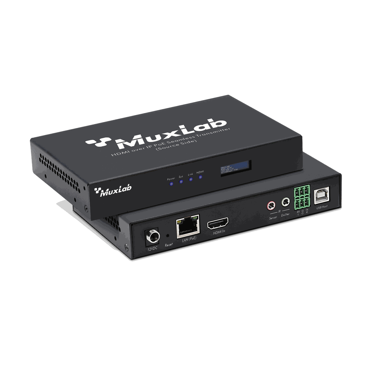 MuxLab 500864 HDMI over IP PoE Seamless Receiver, 1080P - view 3