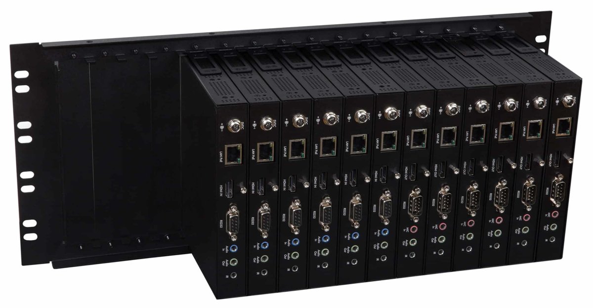 MuxLab 500923 16 Port Rackmount Transceiver Chassis 4.5U - view 3