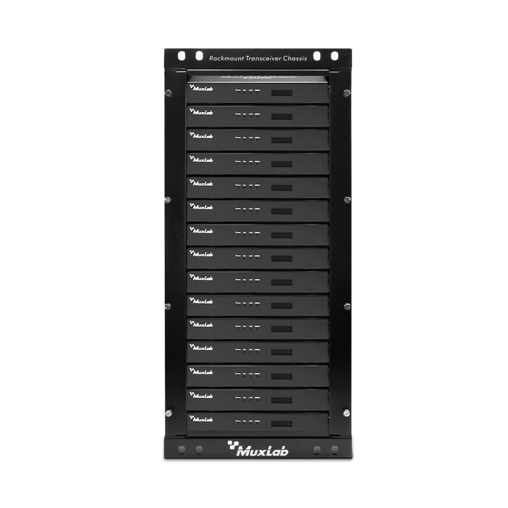 MuxLab 500926 14 Port Rackmount Transceiver Chassis 4.5U