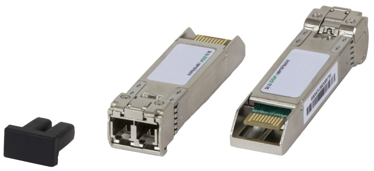 MuxLab 500970 Multimode SFP module, 850nm SFP transceiver modules for MuxLab's 10G/25G fiber and copper network gear, in five reaches