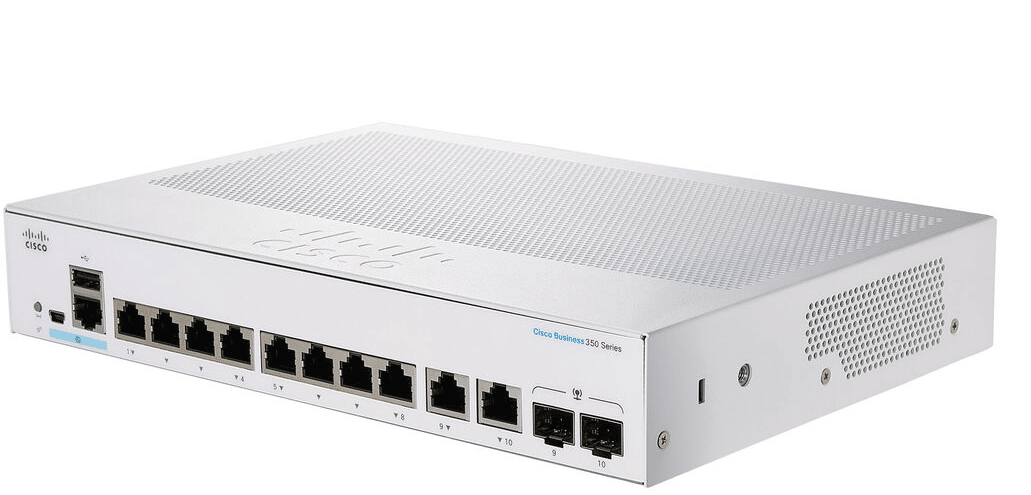 MuxLab 500995 Cisco 8-Port Gigabit PoE Managed Switch, Pre-Configured