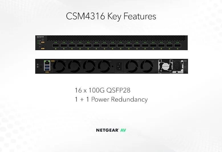 NETGEAR M4350-16C Managed AV Switch (CSM4316) - view 2