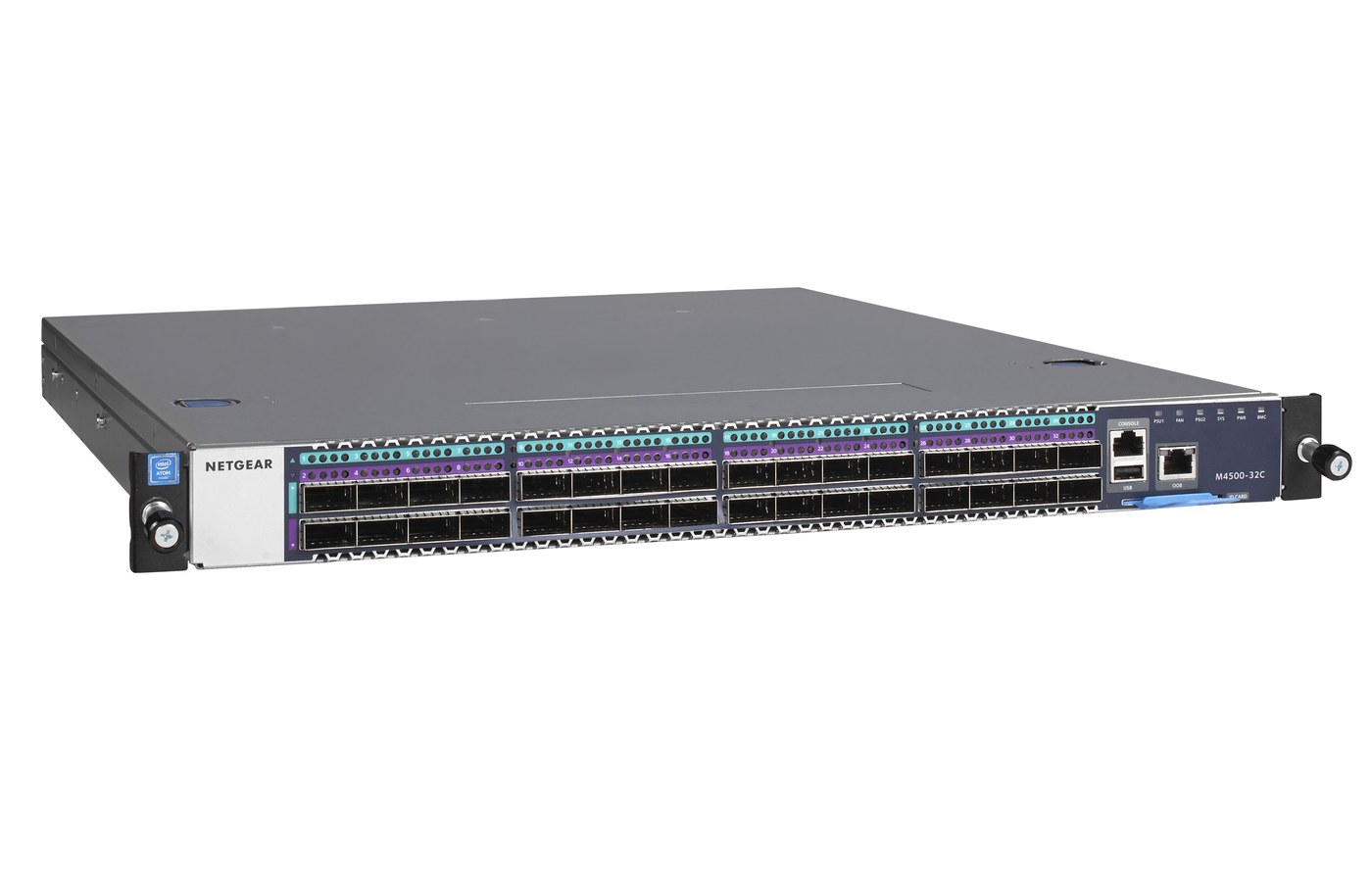 NETGEAR M4500-32C 32-Port 100G QSFP28 Managed AV Switch (CSM4532) - view 3