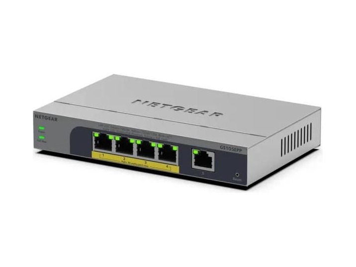 NETGEAR 5-Port Gigabit Ethernet Easy-Smart PoE+ Switch (GS105EPP) - view 3