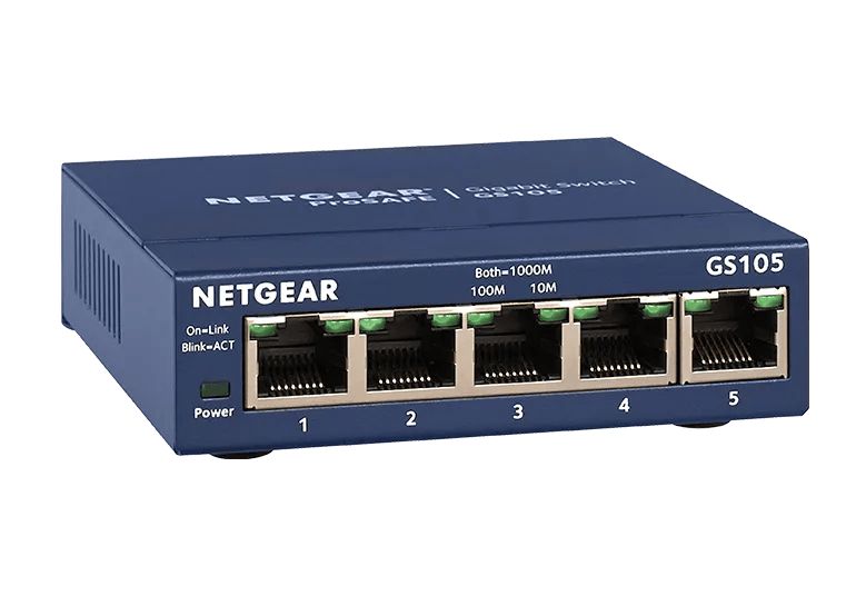 NETGEAR 5-Port Gigabit Ethernet Unmanaged PoE+ Switch (GS105P) - view 4