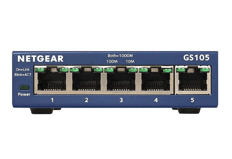 NETGEAR 5-Port Gigabit Ethernet Unmanaged PoE+ Switch (GS105PP) - view 6