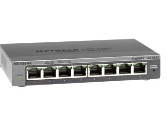 NETGEAR 8-Port Gigabit Ethernet Easy-Smart Switch (GS108E)