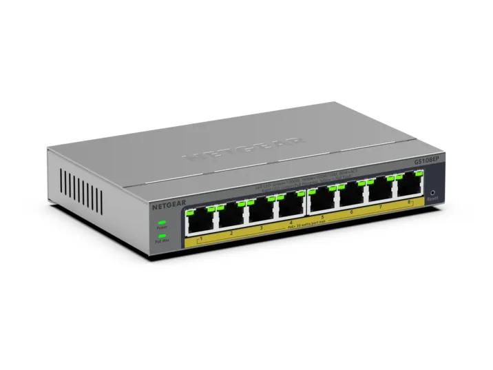 NETGEAR 8-Port Gigabit Ethernet Easy-Smart PoE+ Switch (GS108EP) product image