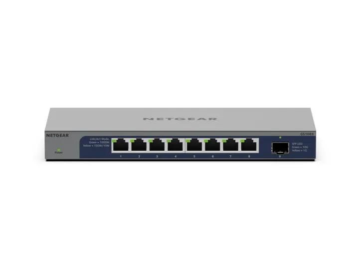 NETGEAR 8-Port Gigabit Ethernet Unmanaged Switch with 10G SFP+ Uplink (GS108X) - view 2