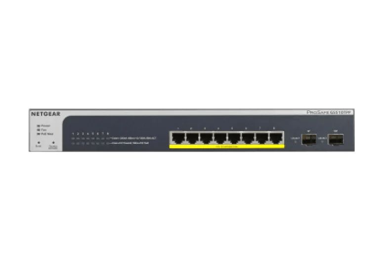 NETGEAR 10-Port Gigabit Ethernet Smart Cloud PoE+ Switch (GS510TPP) - view 2