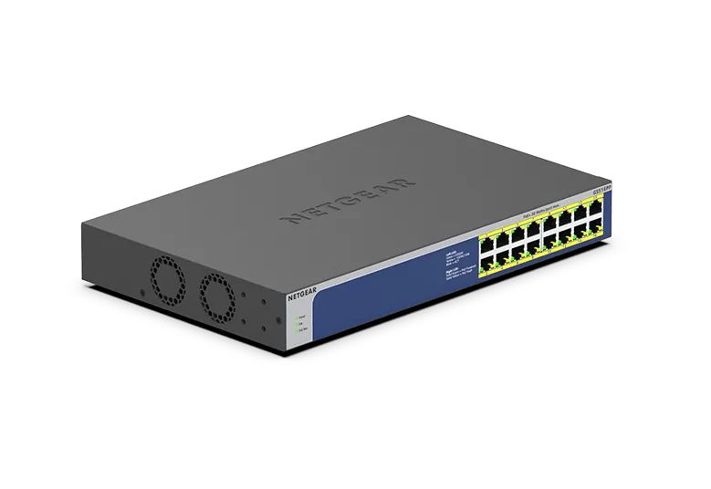 NETGEAR 16-Port Gigabit Ethernet Unmanaged PoE+ Switch (GS516PP) product image