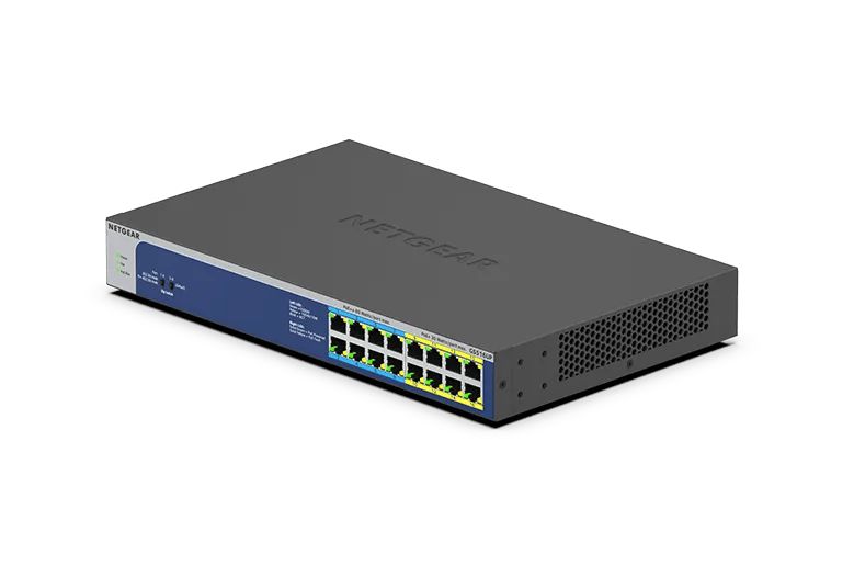 NETGEAR 16-Port Gigabit Ethernet Unmanaged Ultra60 PoE++ Switch (GS516UP) - view 3