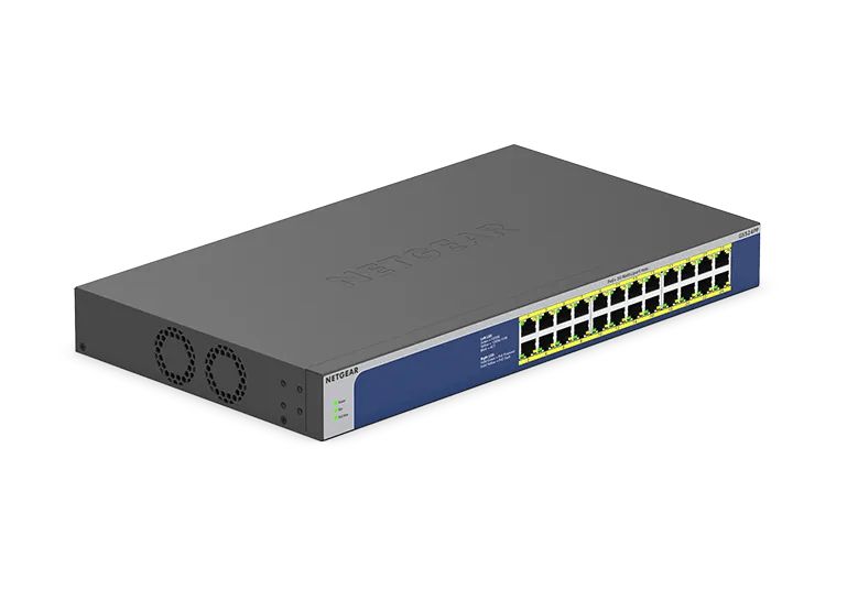 NETGEAR 24-Port Gigabit Ethernet Unmanaged PoE+ Switch (GS524PP) product image