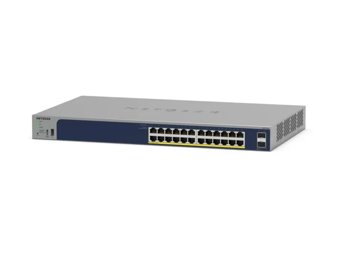 NETGEAR 24-Port Gigabit Ethernet Smart Cloud PoE+ Switch (GS724TP)