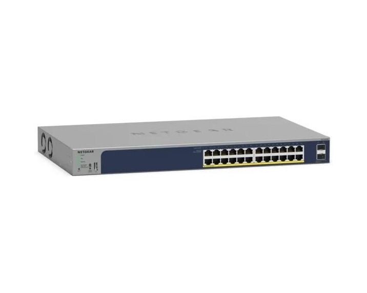 NETGEAR 24-Port Gigabit Ethernet Smart Cloud PoE+ Switch (GS724TPP) - view 3
