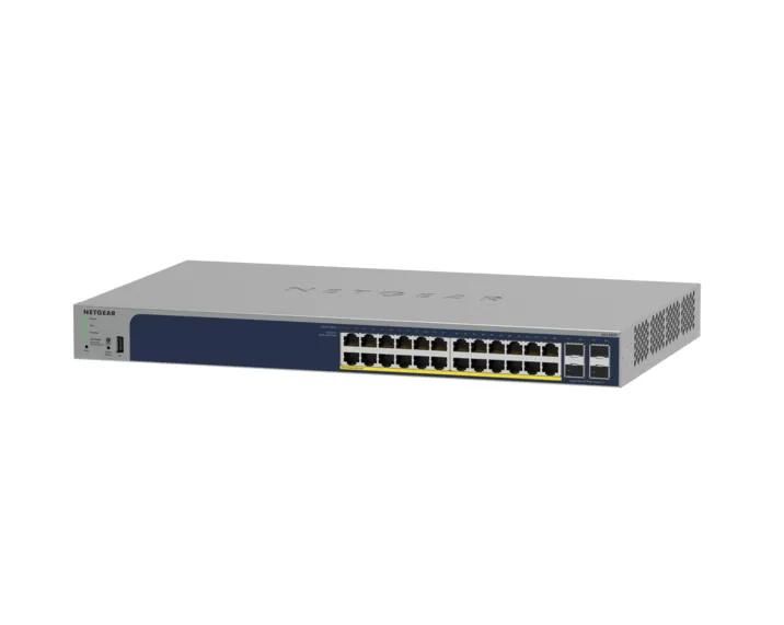 NETGEAR 28-Port Gigabit Ethernet Smart Cloud PoE+ Switch (GS728TP) product image