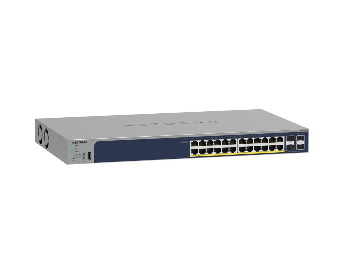 NETGEAR 28-Port Gigabit Ethernet Smart Cloud PoE+ Switch (GS728TPP) - view 3
