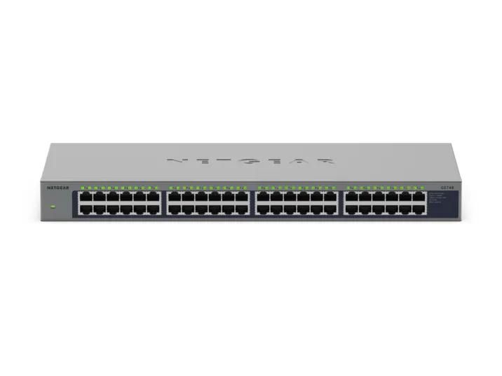 NETGEAR 48-Port Gigabit Ethernet Unmanaged Switch (GS748) product image