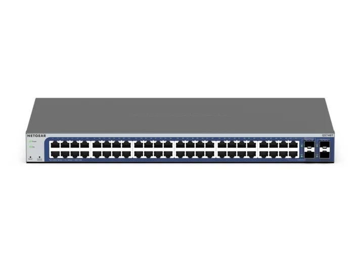 NETGEAR 48-Port Gigabit Ethernet Smart Cloud Switch (GS748T) - view 2