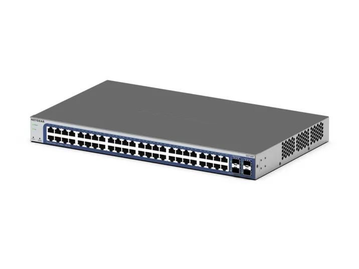 NETGEAR 48-Port Gigabit Ethernet Smart Cloud Switch (GS748T) - view 3