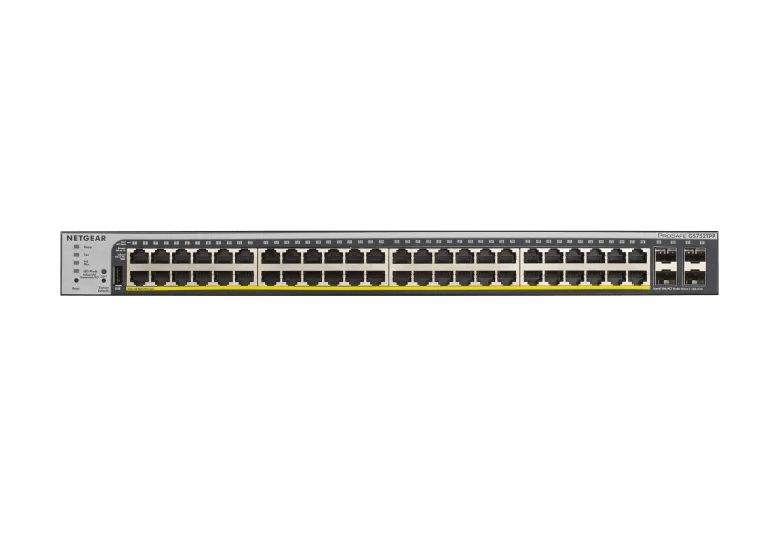NETGEAR 52-Port Gigabit Ethernet Smart Cloud PoE+ Switch (GS752TPP) - view 2