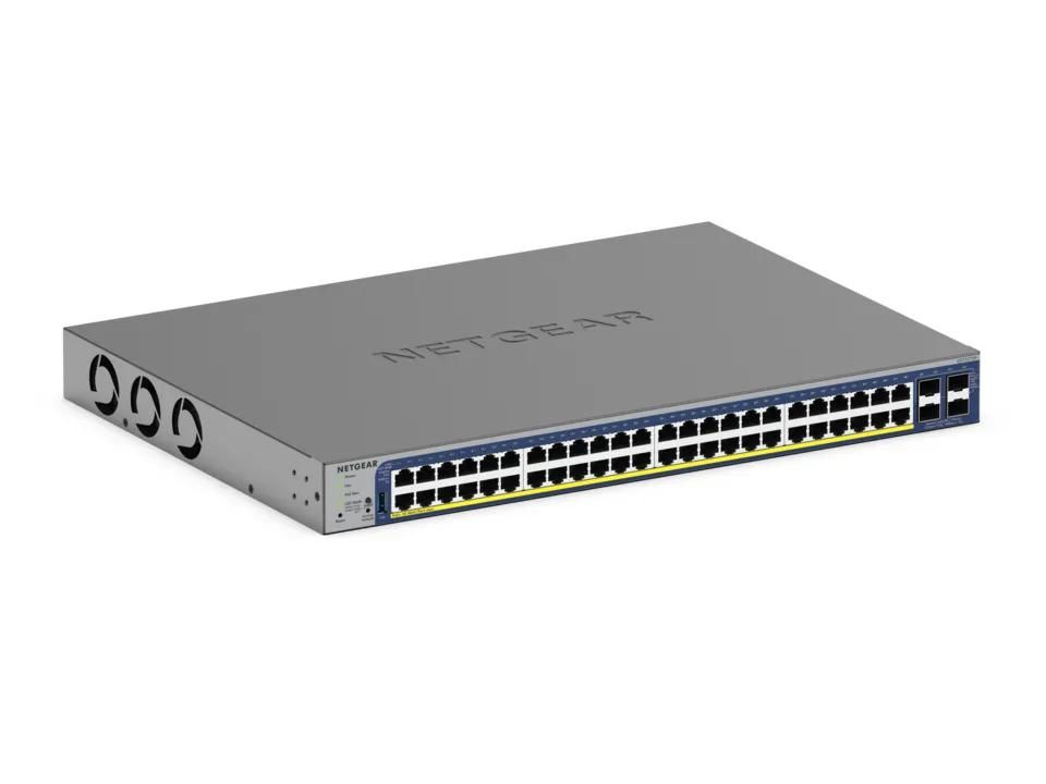 NETGEAR 52-Port Gigabit Ethernet Smart Cloud PoE+ Switch with 10G Uplinks (GS752TXP) product image