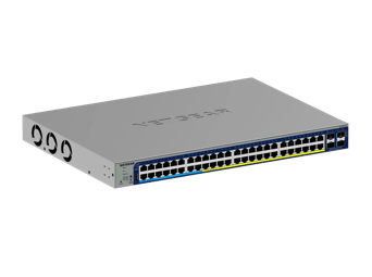NETGEAR 52-Port Gigabit Ethernet Smart Cloud Ultra60 PoE++ Switch with 10G Uplinks (GS752TXUP)