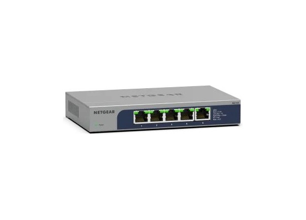 NETGEAR 5-Port Multi-Gigabit Ethernet Unmanaged Switch (MS105) product image