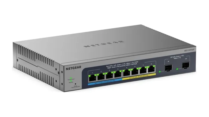 NETGEAR MS110TXUP 8-Port 2.5G Ultra60 PoE++ Smart Managed Switch with 2 x 10G SFP+ - view 2