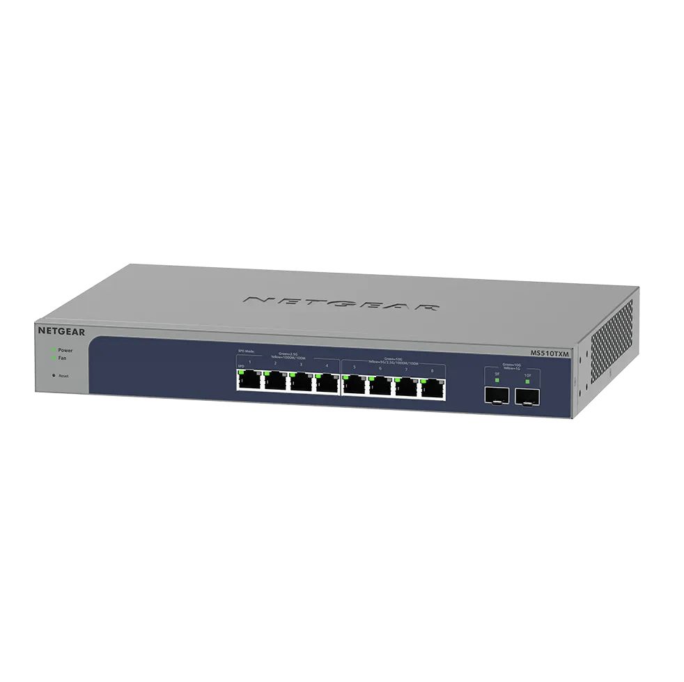 NETGEAR 10-Port Multi-Gigabit Smart Cloud Switch (MS510TXM) - view 2