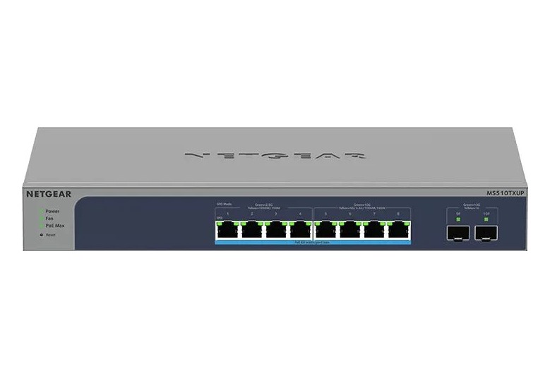 NETGEAR 10-Port Multi-Gigabit Smart Cloud Ultra60 PoE++ Switch (MS510TXUP) product image