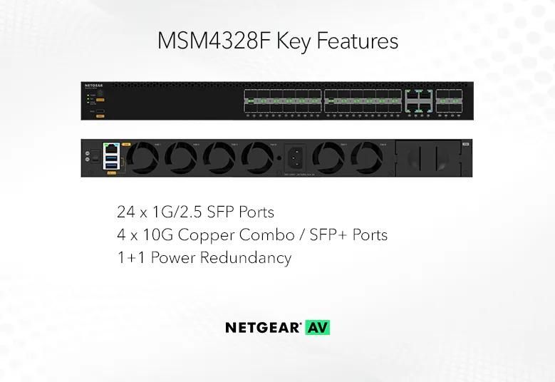 NETGEAR M4350-24F4X Managed AV Switch (MSM4328F) - view 2