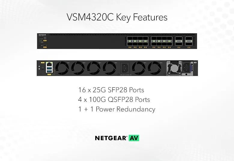 NETGEAR M4350-16V4C Managed AV Switch (VSM4320C) - view 2