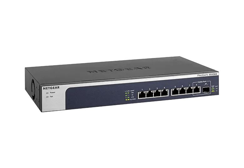 NETGEAR 8-Port Multi-Gigabit Unmanaged Switch (XS508M) product image