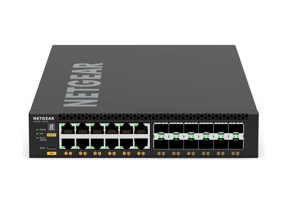 NETGEAR M4350-12X12F Managed AV Switch (XSM4324)