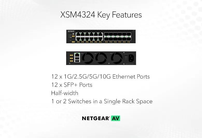 NETGEAR M4350-12X12F Managed AV Switch (XSM4324) - view 2