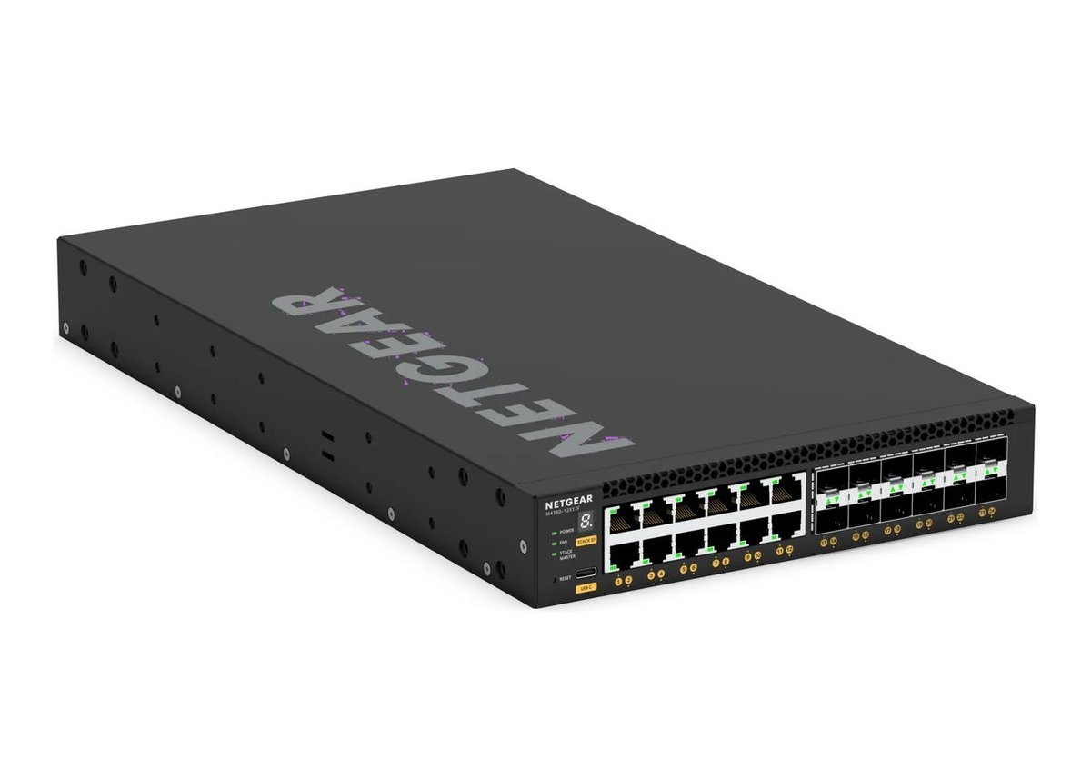 NETGEAR M4350-12X12F Managed AV Switch (XSM4324) - view 3
