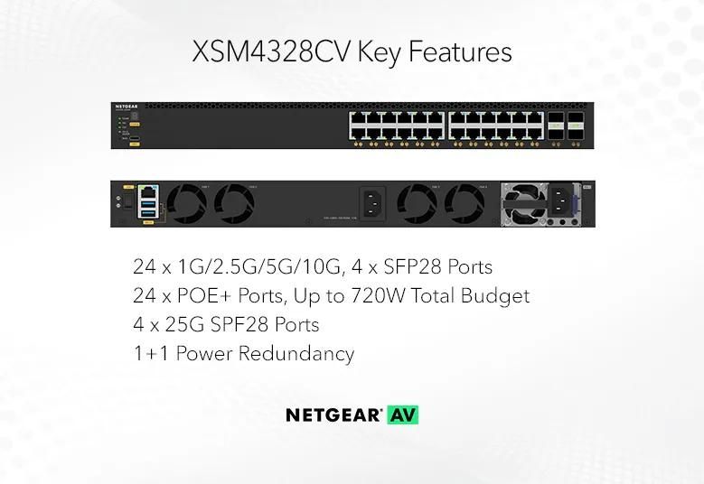 NETGEAR M4350-24X4V Managed AV Switch (XSM4328CV) - view 2