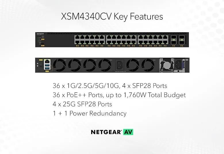 NETGEAR M4350-36X4V Managed AV Switch (XSM4340CV) - view 2