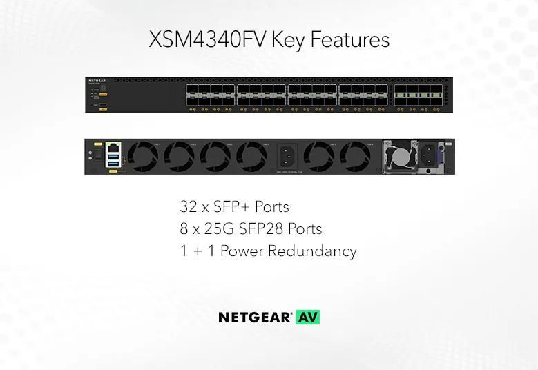 NETGEAR M4350-32F8V Managed AV Switch (XSM4340FV) - view 2